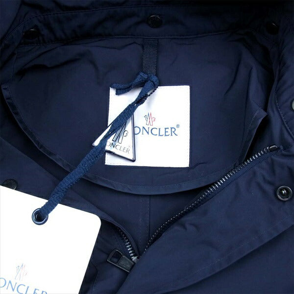 MONCLER モンクレール VICTOIRE GIACCA ナイロン ロング コート ネイビー系 1【新古品】【未使用】【中古】