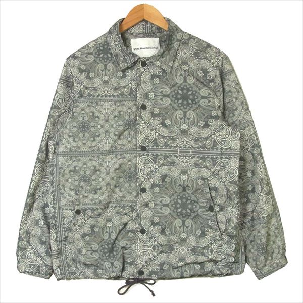 WHITE MOUNTAINEERING ホワイトマウンテニアリング 20ss WM2071221 COACH JACKET バンダナ プリンテッド コーチ ジャケット グレー系 グレー系 1【新古品】【未使用】【中古】