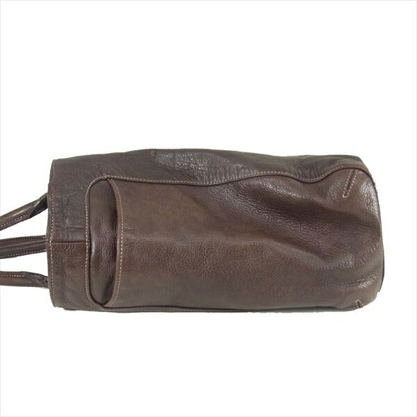 aniary アニアリ LEATHER TOTE BAG レザー 無地 ビジネス トート バッグ ブラウン系 ブラウン系【中古】