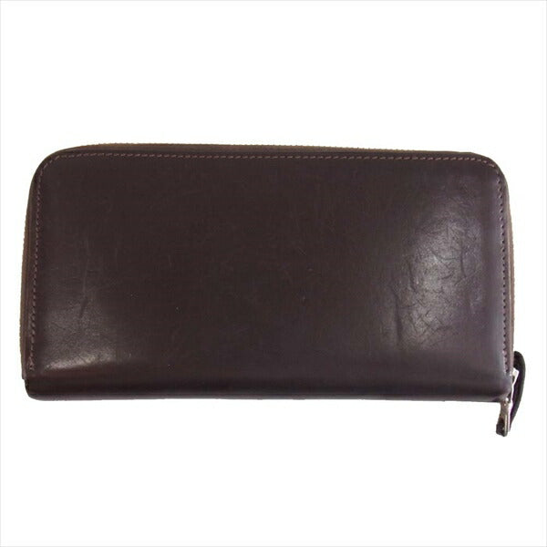 WHITE HOUSE COX ホワイトハウスコックス S2622 ZIP ROUND PURSE ブライドルレザー ラウンドジップ ロングウォレット 長財布 財布 ブラウン系  ブラウン系【中古】