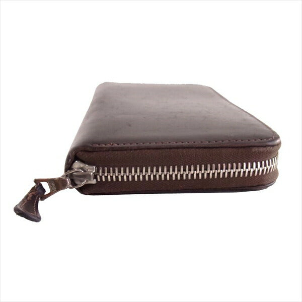 WHITE HOUSE COX ホワイトハウスコックス S2622 ZIP ROUND PURSE ブライドルレザー ラウンドジップ ロングウォレット 長財布 財布 ブラウン系  ブラウン系【中古】