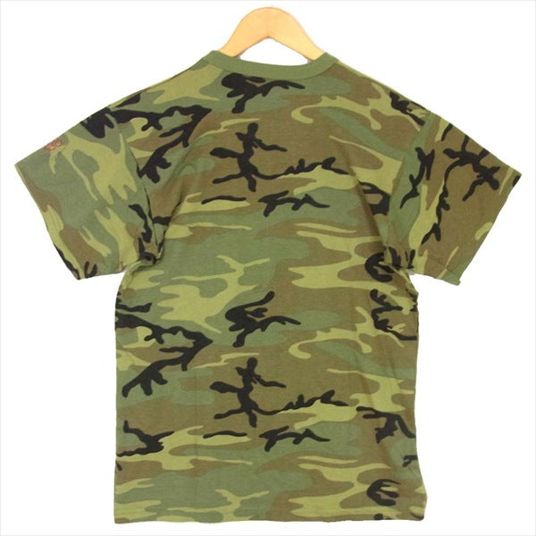 エフアールティー GOD BROS AMERICA CAMO T-SHIRT ゴッド ブロス アメリカ カモ 半袖 Tシャツ カーキ(オリーブグリーン)系 M【新古品】【未使用】【中古】
