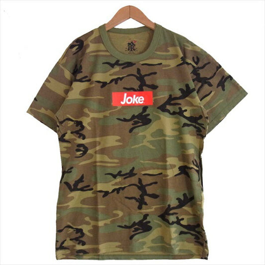 エフアールティー JOKE S/S T-SHIRT WOOD LAND ウッド ランド 半袖 Tシャツ マルチカラー系 L【新古品】【未使用】【中古】