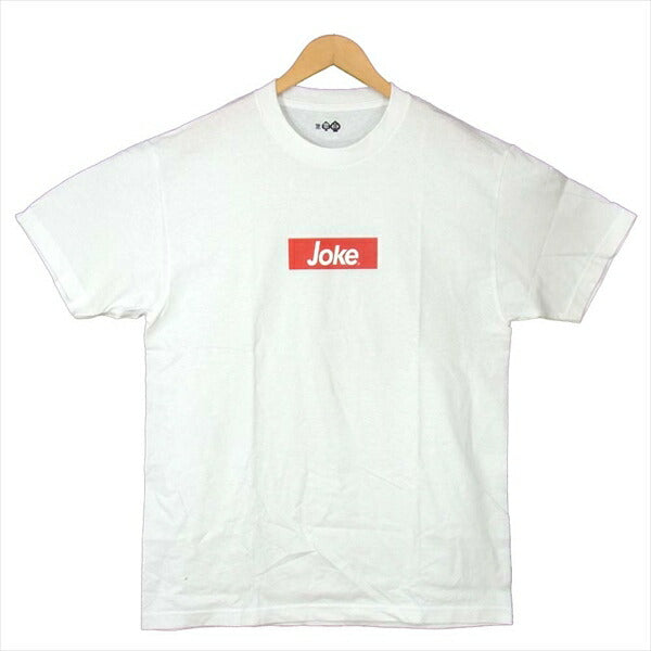 エフアールティー JOKE S/S T-SHIRT ボックスロゴ Tシャツ 白系 サイズ表記無【新古品】【未使用】【中古】