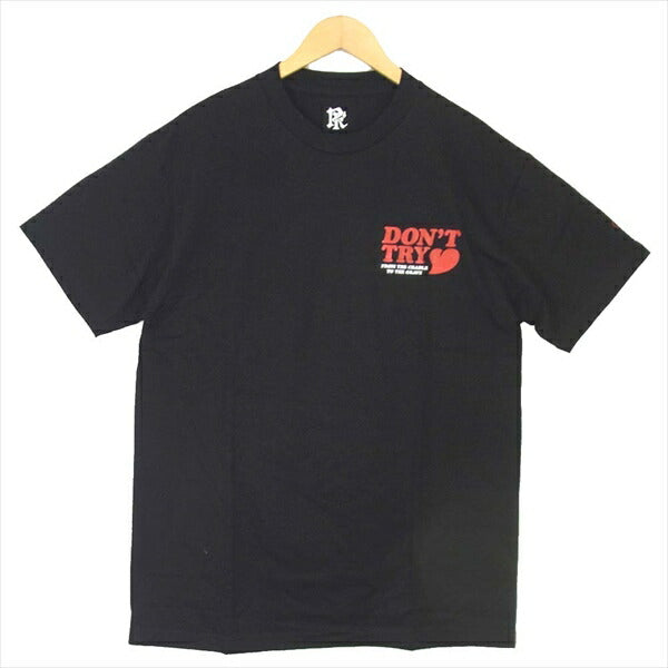 エフアールティー ANSWER SS TEE アンサー 半袖 プリント Tシャツ ブラック系 ブラック系 L【新古品】【未使用】【中古】