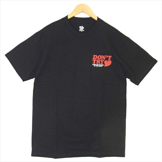 エフアールティー ANSWER SS TEE アンサー 半袖 プリント Tシャツ ブラック系 ブラック系 L【新古品】【未使用】【中古】