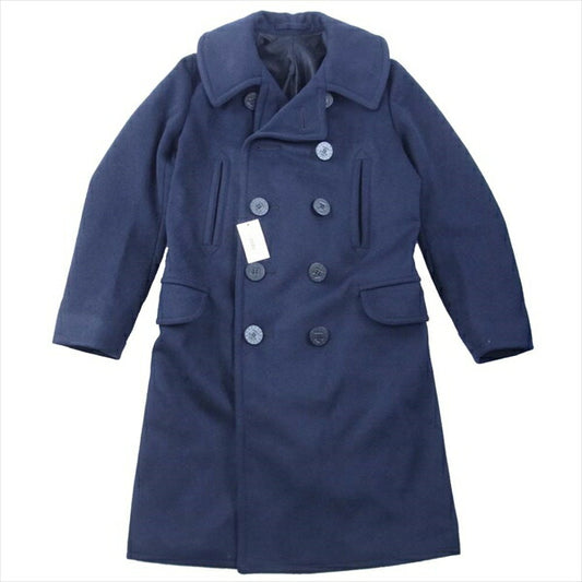 アナトミカ 530-522-05 LONG PEA COAT USN アメリカ 海軍 1920s 1930s 13 スター ボタン ロング Pコート コート ネイビー系 36【新古品】【未使用】【中古】