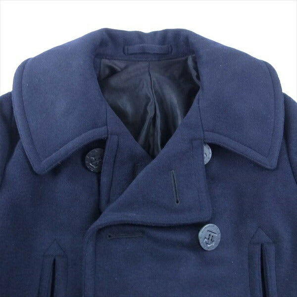 アナトミカ 530-522-05 LONG PEA COAT USN アメリカ 海軍 1920s 1930s 13 スター ボタン ロング Pコート コート ネイビー系 36【新古品】【未使用】【中古】