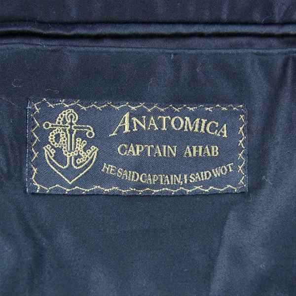 アナトミカ 530-522-05 LONG PEA COAT USN アメリカ 海軍 1920s 1930s 13 スター ボタン ロング Pコート コート ネイビー系 36【新古品】【未使用】【中古】