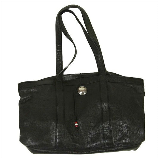 WINGROCK ウィングロック コンチョ ビーズ レザー トートバッグ ブラック系 ブラック系【中古】