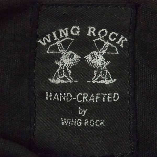 WINGROCK ウィングロック コンチョ ビーズ レザー トートバッグ ブラック系 ブラック系【中古】