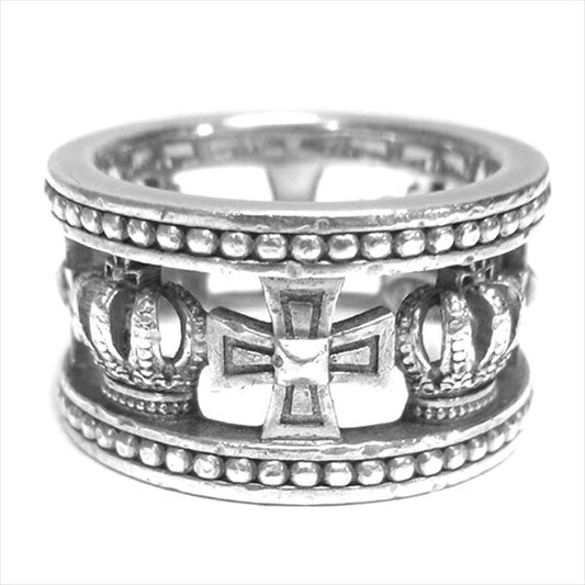 Justin Davis ジャスティンデイビス SRJ175 Medieval Wedding Band Ring メディバルウェディングバンド リング シルバー 8号程度【中古】