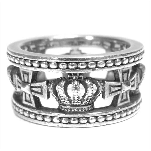 Justin Davis ジャスティンデイビス SRJ175 Medieval Wedding Band Ring メディバルウェディングバンド リング シルバー 8号程度【中古】