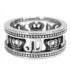 Justin Davis ジャスティンデイビス SRJ755 Fame Ring フェイム クラウン ロゴ リング シルバー 6号程度【中古】