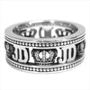 Justin Davis ジャスティンデイビス SRJ755 Fame Ring フェイム クラウン ロゴ リング シルバー 6号程度【中古】