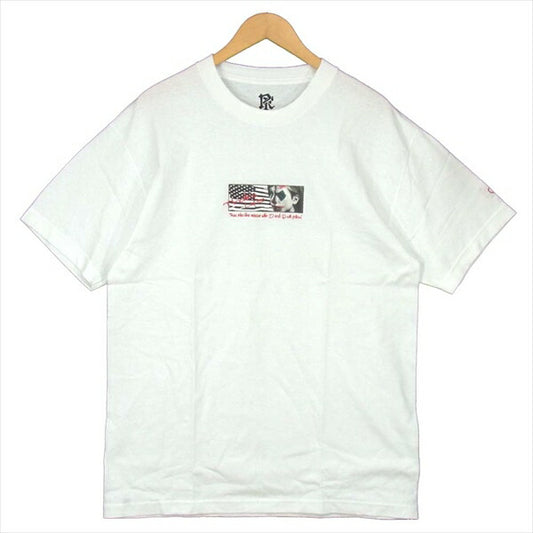 エフアールティー 半袖 プリント Tシャツ ホワイト系 ホワイト系 L【新古品】【未使用】【中古】