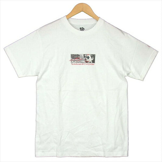 エフアールティー 半袖 プリント Tシャツ ホワイト系 ホワイト系 M【新古品】【未使用】【中古】