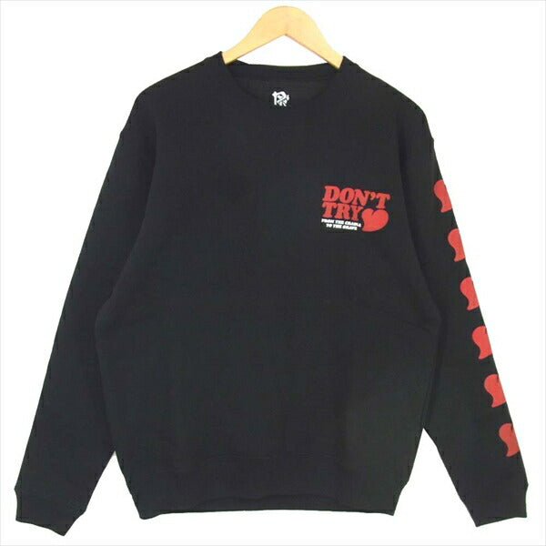 エフアールティー 未使用品 ANSWER CREW NECK SWEAT アンサー クルーネック スウェット 黒系 L【極上美品】【中古】