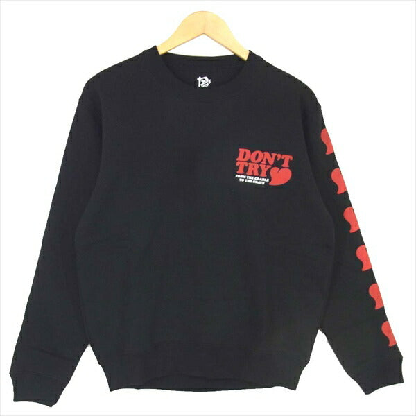 エフアールティー 未使用品 ANSWER CREW NECK SWEAT アンサー クルーネック スウェット 黒系 M【極上美品】【中古】