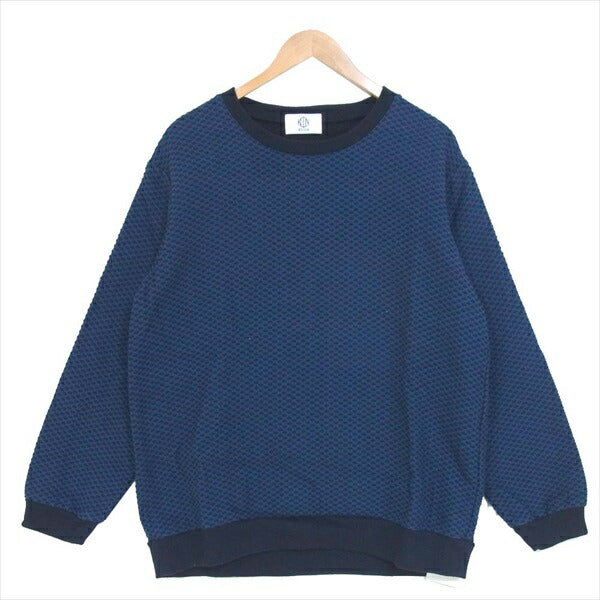 クオン 1802S01#B 18AW PULLOVER LONG SLLVE SHIRT 刺し子 プルオーバー スウェット B B M【新古品】【未使用】【中古】
