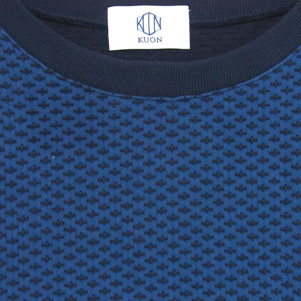 クオン 1802S01#B 18AW PULLOVER LONG SLLVE SHIRT 刺し子 プルオーバー スウェット B B M【新古品】【未使用】【中古】