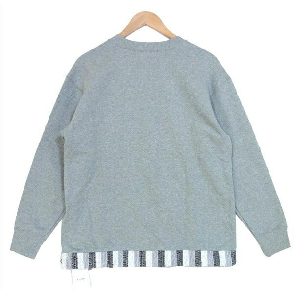 クオン 20SS 2001-CS07 裂き織り プルオーバースウェット 日本製 スウェット A S A S【新古品】【未使用】【中古】
