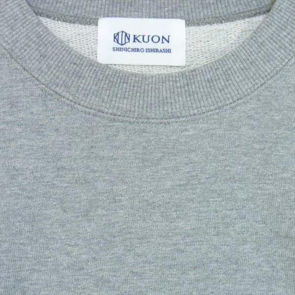 クオン 20SS 2001-CS07 裂き織り プルオーバースウェット 日本製 スウェット A S A S【新古品】【未使用】【中古】