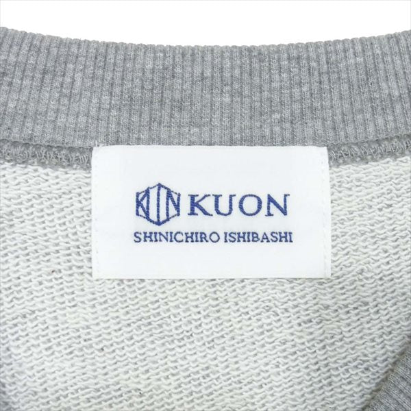 クオン 20SS 2001-CS07 裂き織り プルオーバースウェット 日本製 スウェット A S A S【新古品】【未使用】【中古】