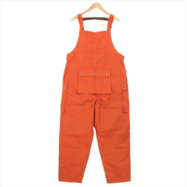 Nigel Cabourn ナイジェルケーボン × LYBRO ライブロ NAVAL DUNGAREE MIX オーバーオール VINTAGE ORANGE 50【新古品】【未使用】【中古】