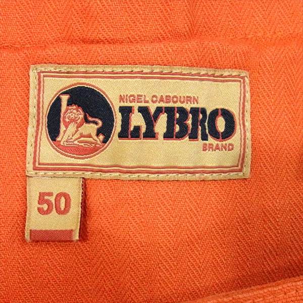 Nigel Cabourn ナイジェルケーボン × LYBRO ライブロ NAVAL DUNGAREE MIX オーバーオール VINTAGE ORANGE 50【新古品】【未使用】【中古】