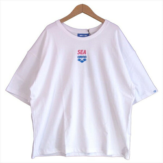 ウィンダンシー × アリーナ ARENA WDSARNA-03 WDS ARENA AND SEA T-SHIRTS Tシャツ 白系  白系 L【極上美品】【中古】