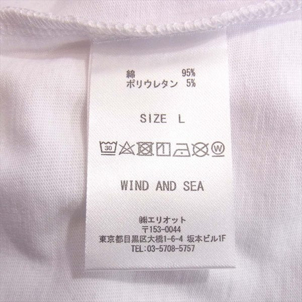 ウィンダンシー × アリーナ ARENA WDSARNA-03 WDS ARENA AND SEA T-SHIRTS Tシャツ 白系  白系 L【極上美品】【中古】