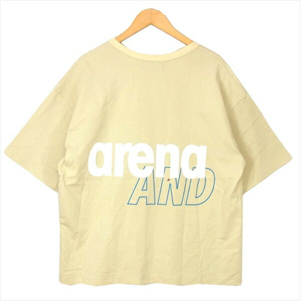 ウィンダンシー × アリーナ ARENA WDSARNA-03 WDS プリント Tシャツ ベージュ系 ベージュ系 L【中古】