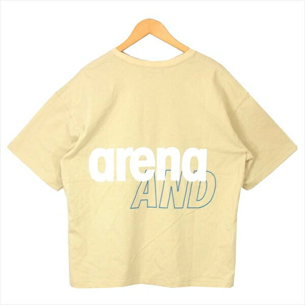 ウィンダンシー × アリーナ ARENA WDSARNA-03 WDS プリント Tシャツ ベージュ系 ベージュ系 M【極上美品】【中古】