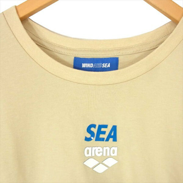 ウィンダンシー × アリーナ ARENA WDSARNA-03 WDS プリント Tシャツ ベージュ系 ベージュ系 M【極上美品】【中古】
