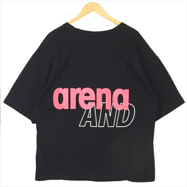ウィンダンシー × アリーナ ARENA WDSARNA-03 WDS プリント Tシャツ 黒系 黒系 XL【極上美品】【中古】