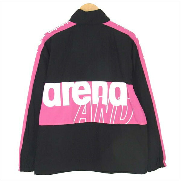 ウィンダンシー × アリーナ ARENA WDSARNA-01 WDS NYLON TRACK JACKET ナイロンジャケット 黒系 黒系 M【極上美品】【中古】