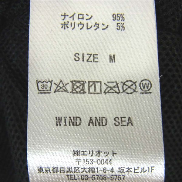 ウィンダンシー × アリーナ ARENA WDSARNA-01 WDS NYLON TRACK JACKET ナイロンジャケット 黒系 黒系 M【極上美品】【中古】