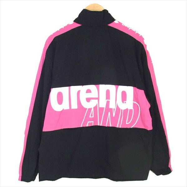 ウィンダンシー × アリーナ ARENA WDSARNA-01 WDS NYLON TRACK JACKET ナイロンジャケット 黒系 L【極上美品】【中古】