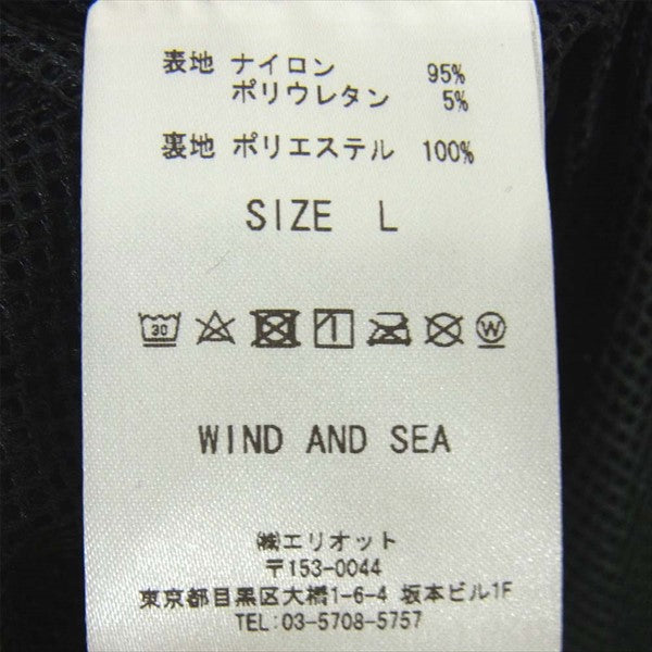 ウィンダンシー × アリーナ ARENA WDSARNA-01 WDS NYLON TRACK JACKET ナイロンジャケット 黒系 L【極上美品】【中古】