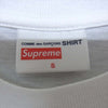 Supreme シュプリーム × コムデギャルソン Comme des Garcons SHIRT 18AW Split Box Logo Tee スプリット ボックスロゴ Tシャツ ホワイト系 S【新古品】【未使用】【中古】