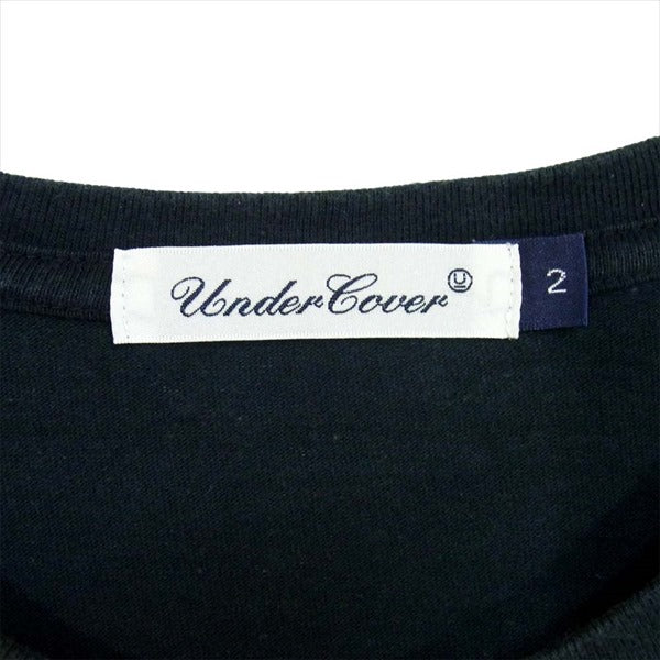 UNDERCOVER アンダーカバー ロゴ アイ マウス プリント 半袖Tシャツ U 日本製 目 Tシャツ ブラック系 ブラック系 2【中古】