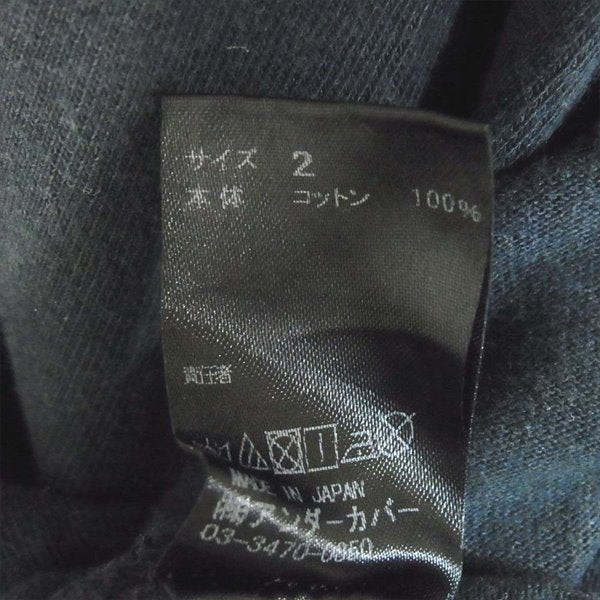 UNDERCOVER アンダーカバー ロゴ アイ マウス プリント 半袖Tシャツ U 日本製 目 Tシャツ ブラック系 ブラック系 2【中古】