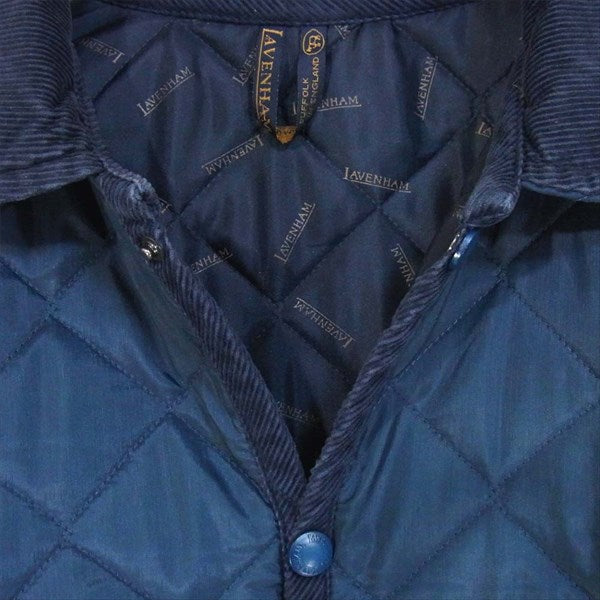 LAVENHAM ラベンハム 英国製 RAYDON レイドン キルティング イギリス キルティングジャケット ネイビー系 ネイビー系 36【中古】