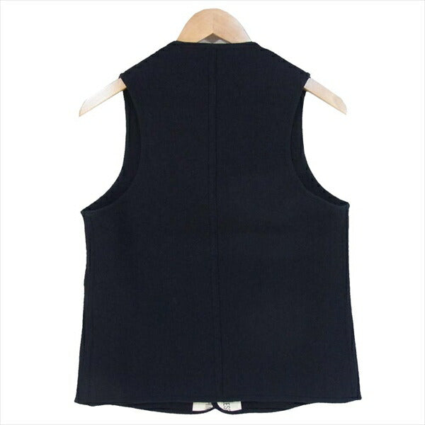 ネイバルリサーチ NR-076 Piping Vest パイピングベスト 日本製 ベスト ジレ ブラック系 ブラック系 S【中古】