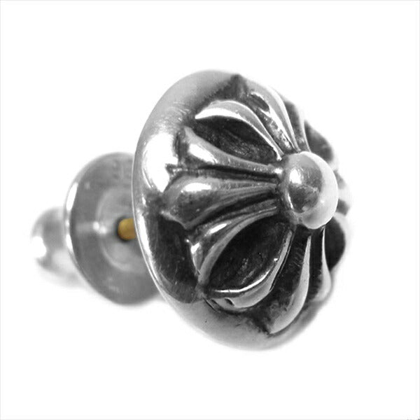 CHROME HEARTS クロムハーツ（原本無） SILVER 925 クロスボール モチーフ スタッド 片耳 ピアス シルバー【中古】