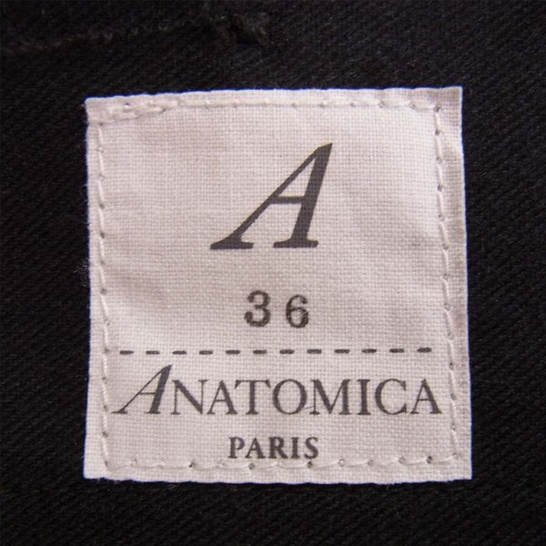 アナトミカ 訳難有 530-522-17 TRIM FITⅡ CAVALRY TWILL スラックス パンツ ネイビー系 ネイビー系 36【新古品】【未使用】【中古】