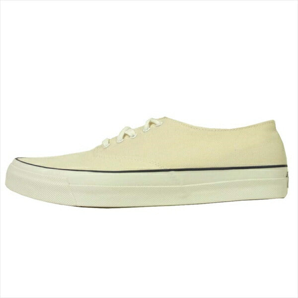 アナトミカ  540-501-0105 WAKOUWA DECK SHOES LOW WHITE SOLE レース デッキ シューズ オフホワイト系 27.5cm【新古品】【未使用】【中古】