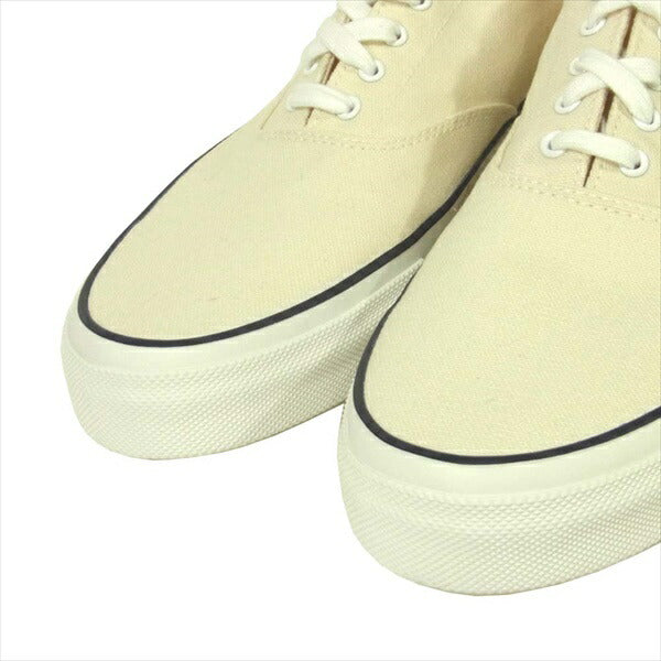アナトミカ  540-501-0105 WAKOUWA DECK SHOES LOW WHITE SOLE レース デッキ シューズ オフホワイト系 27.5cm【新古品】【未使用】【中古】