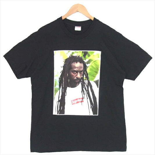 Supreme シュプリーム 19SS Buju Banton Tee ブジュバントン フォトTシャツ USA製 Tシャツ ブラック系 M【美品】【中古】